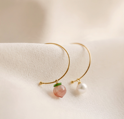 Peachy Peach Earring