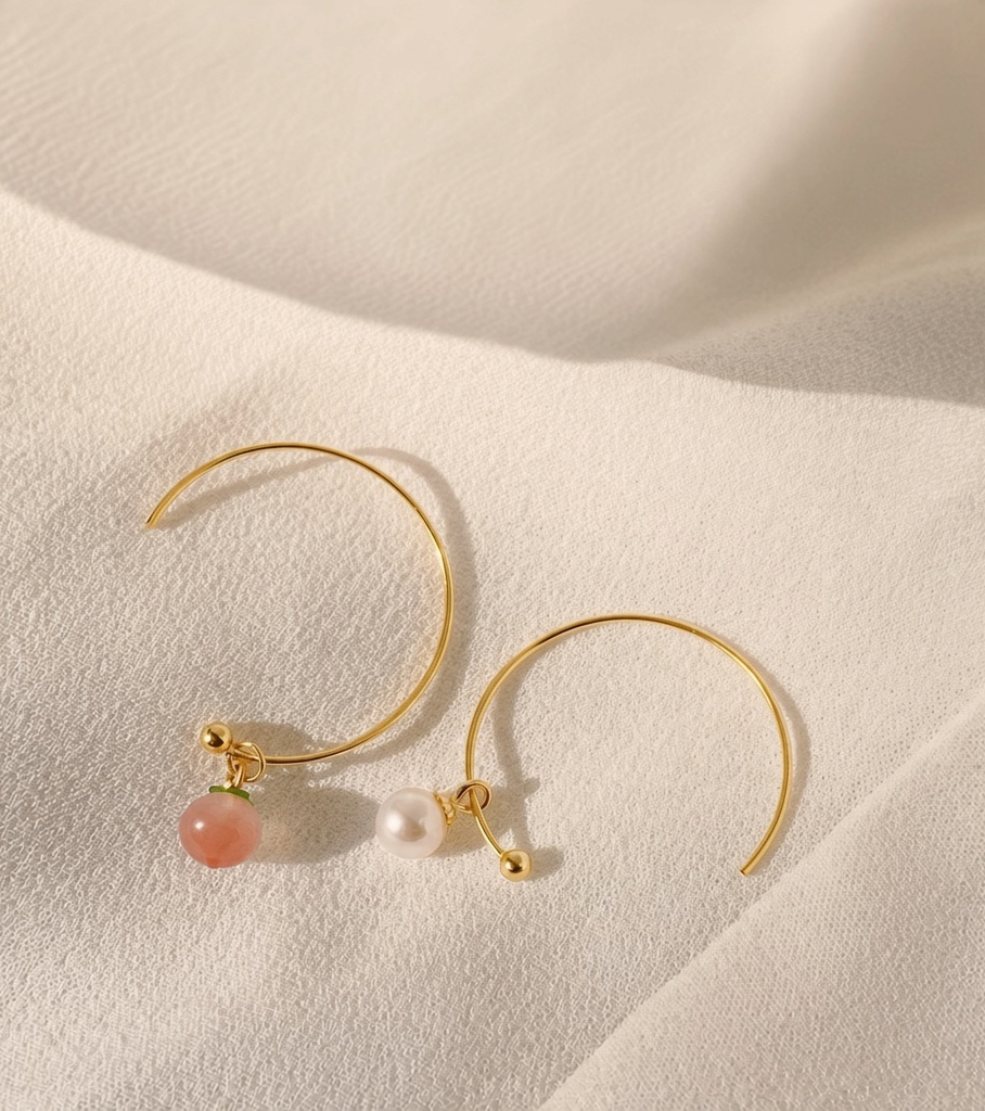 Peachy Peach Earring