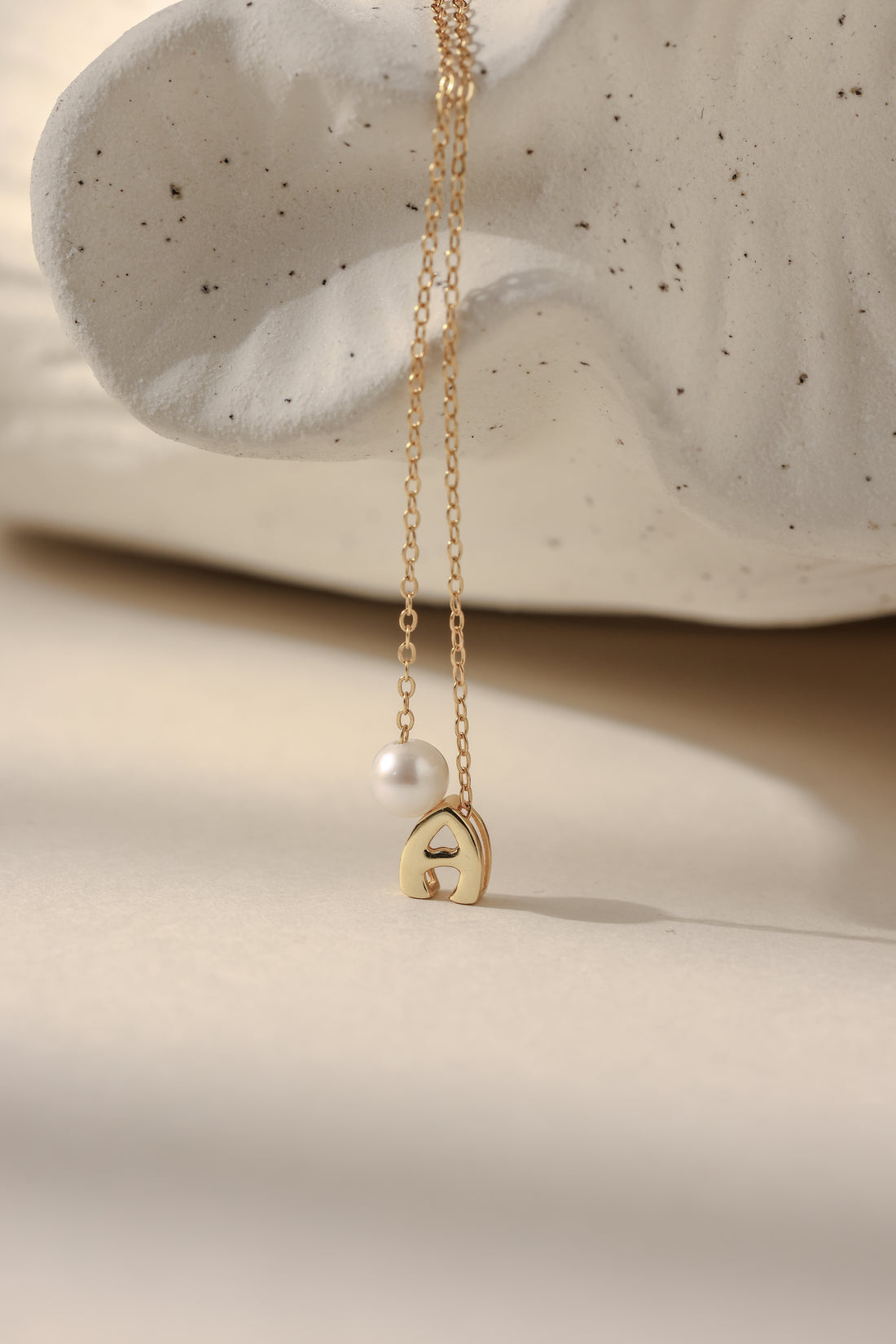 Initial & Pearl Necklace
