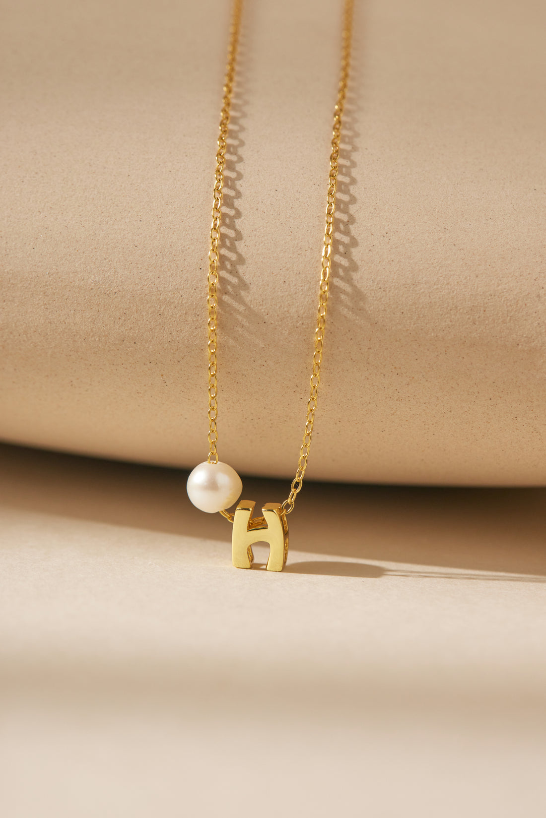 Initial & Pearl Necklace