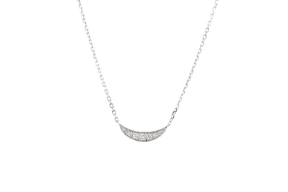Crescent diamond Necklace