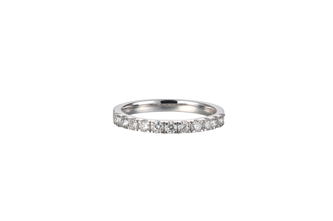 Pave Band Diamond Ring