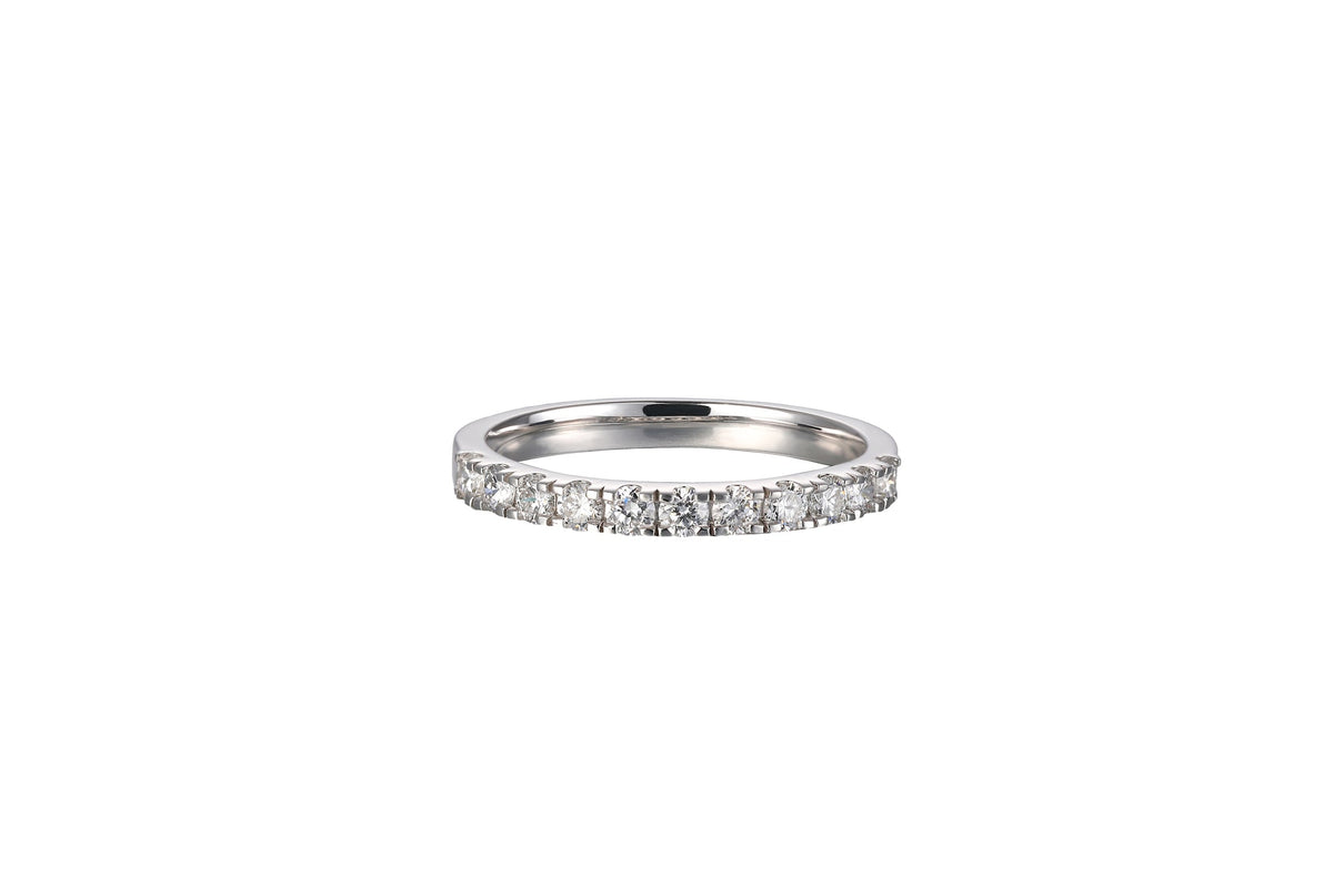 Pave Band Diamond Ring