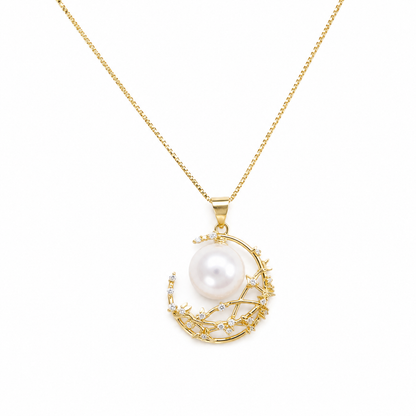 Moon and Stars Necklace