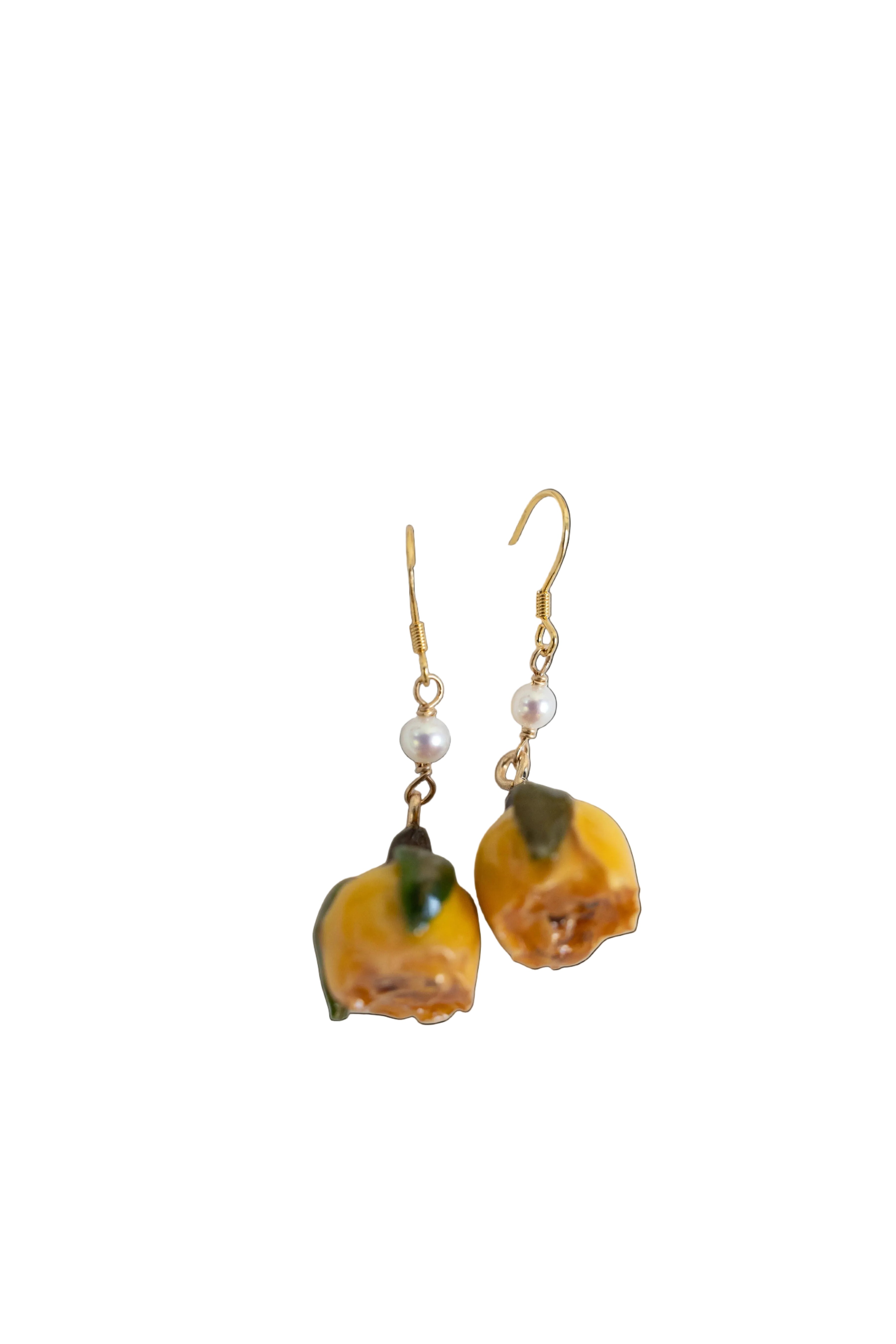 Rose Bible Earring