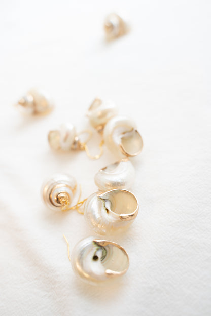 White conch Earring