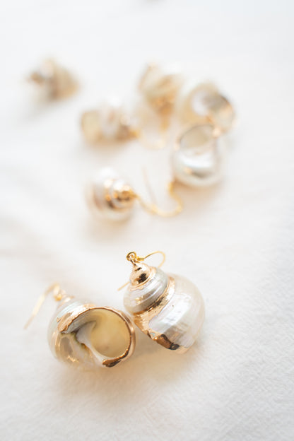 White conch Earring
