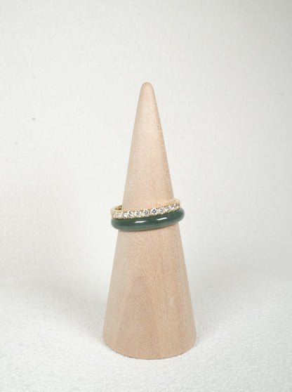Pave Band Diamond Ring