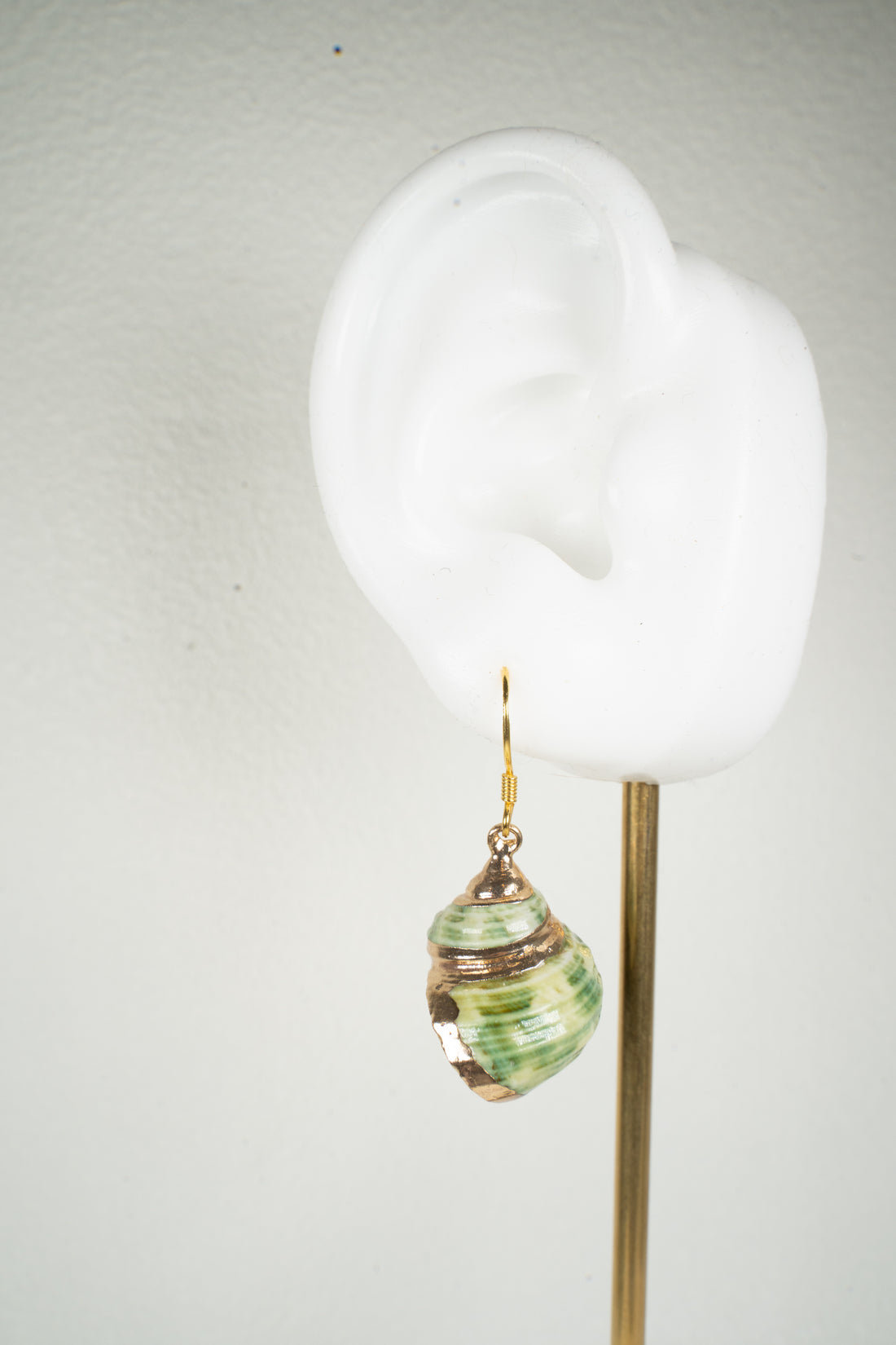 Green conch Earring