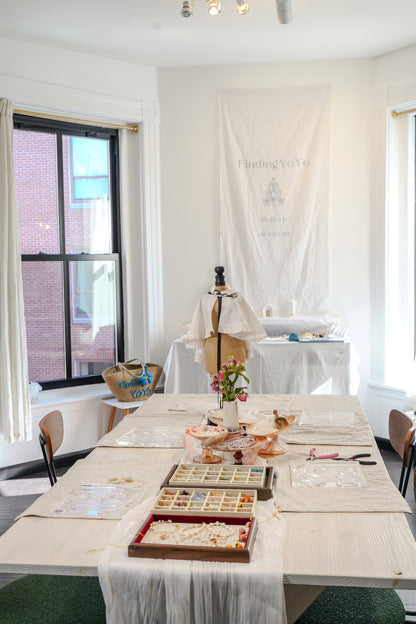 Real Pearl & Jade & Flowers Jewelry Workshop--Boston