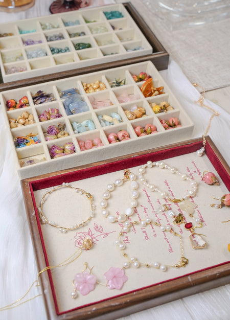 Real Pearl & Jade & Flowers Jewelry Workshop--Boston