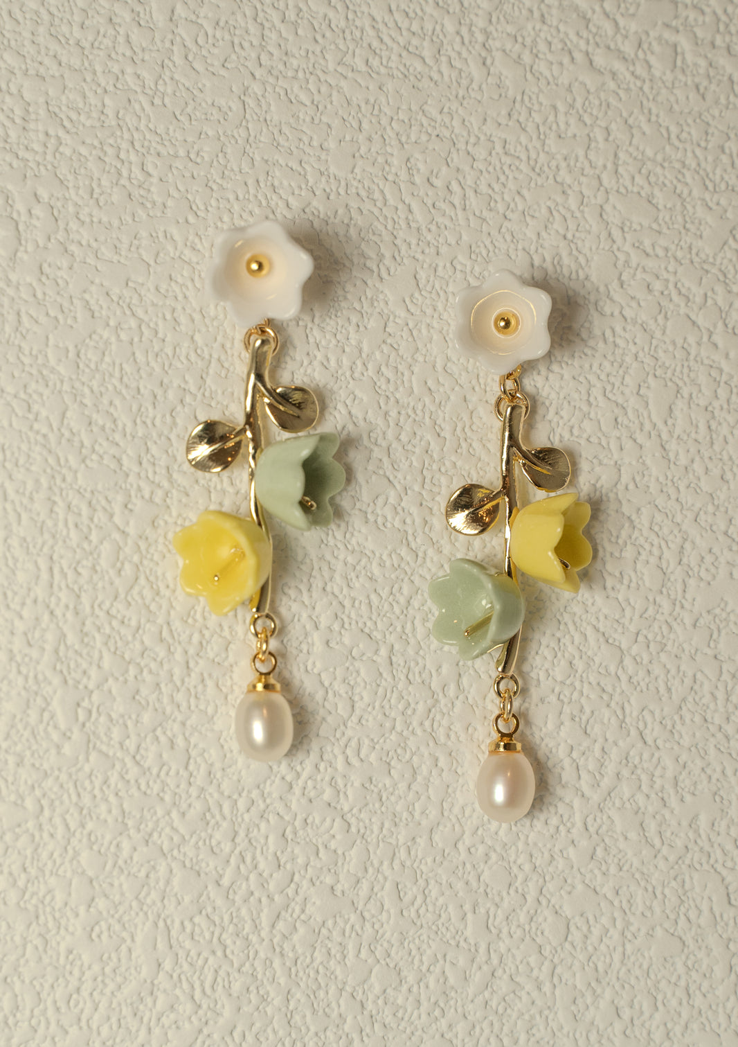 Lily of Valley Porcelain Earring