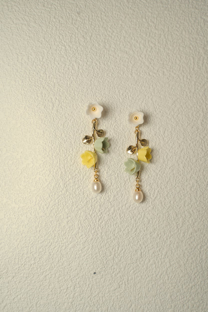 Lily of Valley Porcelain Earring