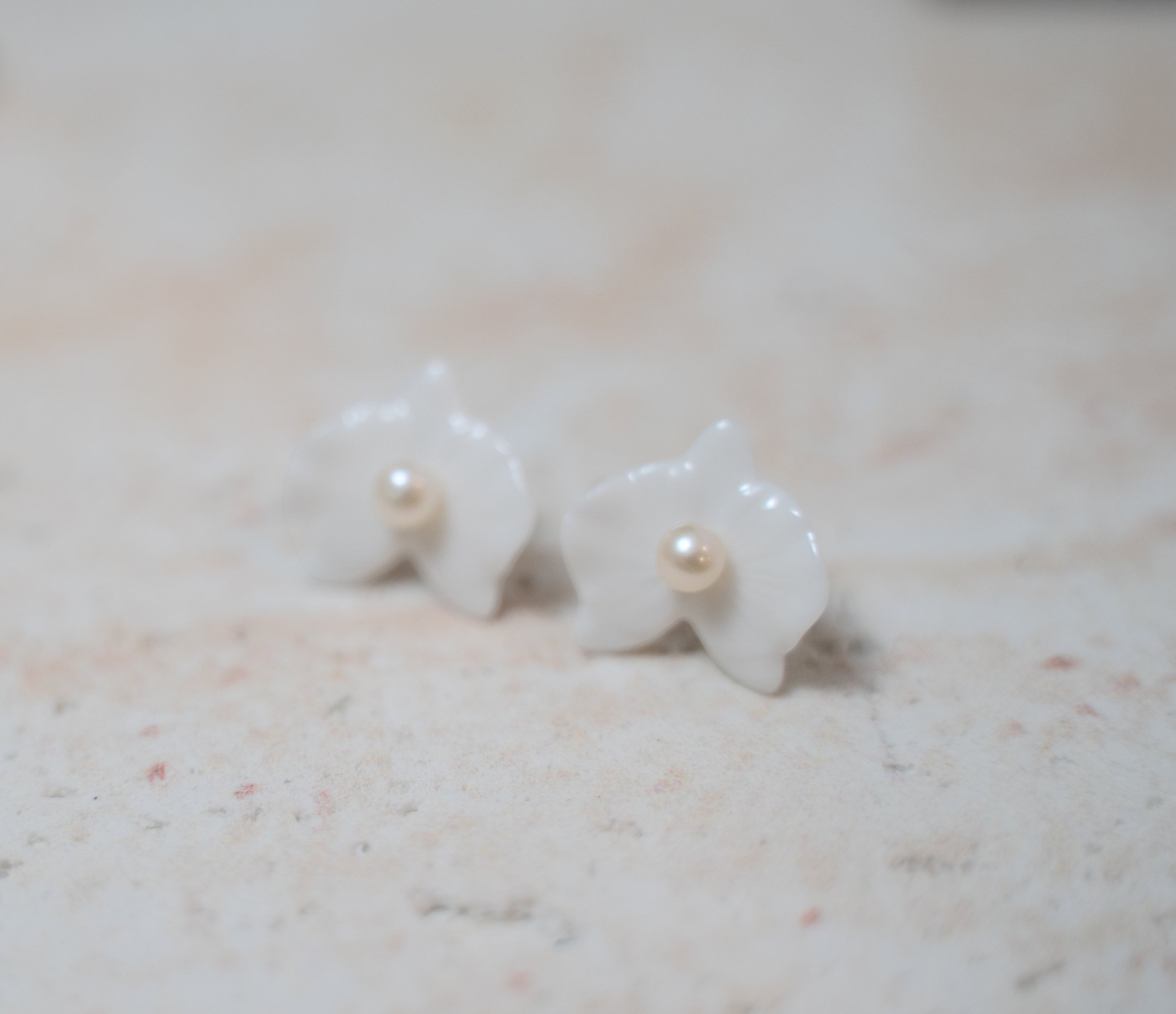 Orchid Porcelain Earring