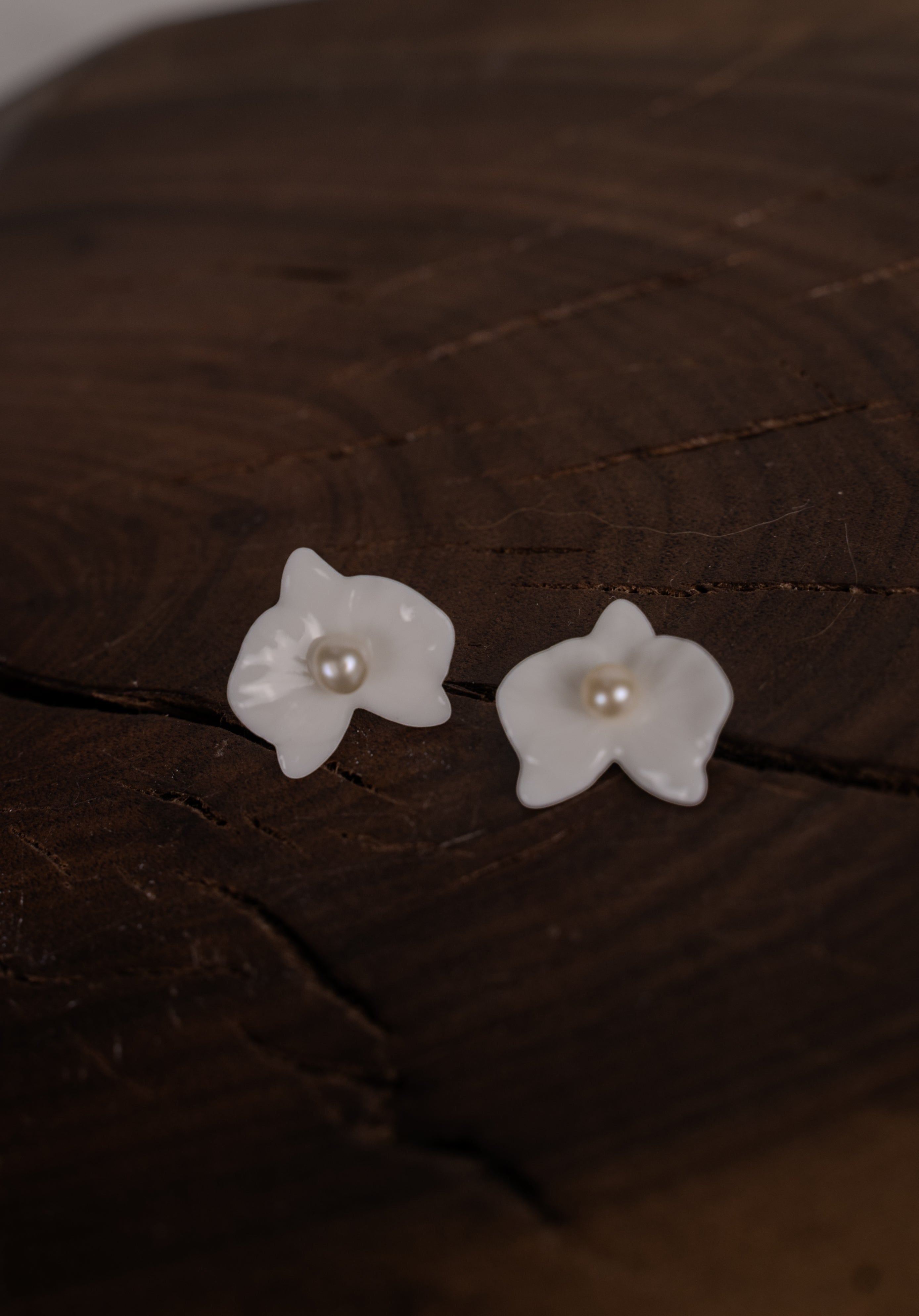 Orchid Porcelain Earring