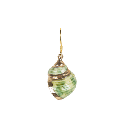 Green conch Earring