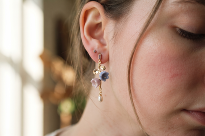 Lily of Valley Porcelain Earring
