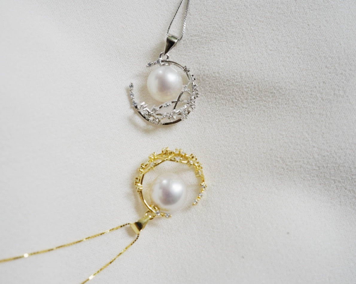 Moon and Stars Necklace