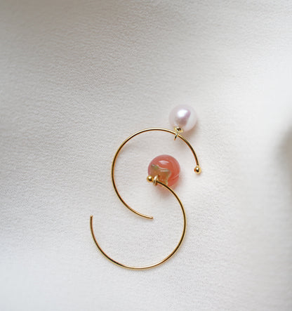 Peachy Peach Earring