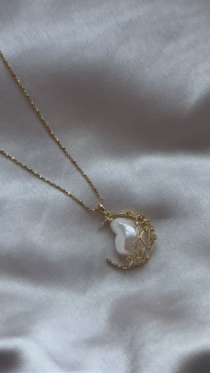 Moon and Stars Necklace