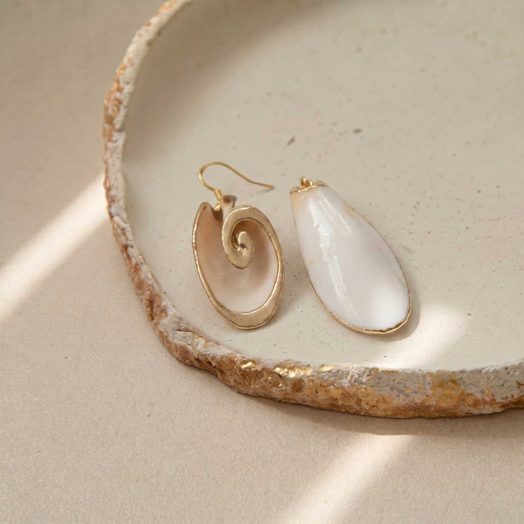 Spiral Conch Earring