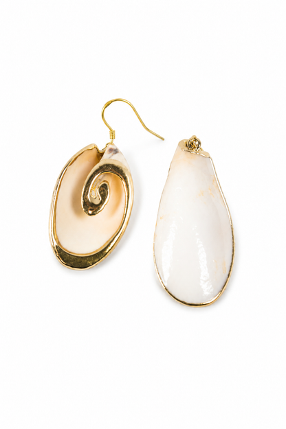 Spiral conch Earring