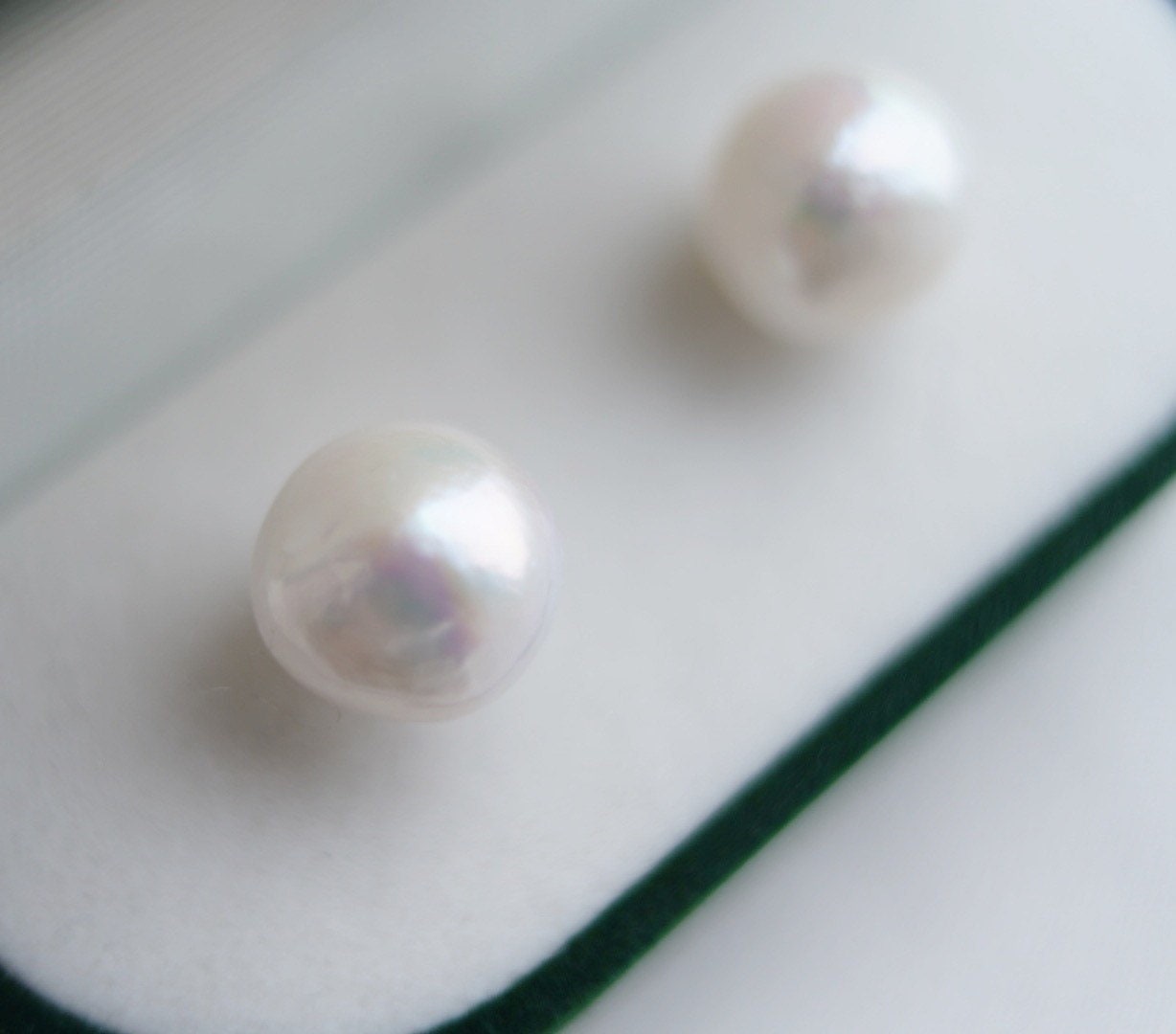 Matte Rainbow Pearl Earrings