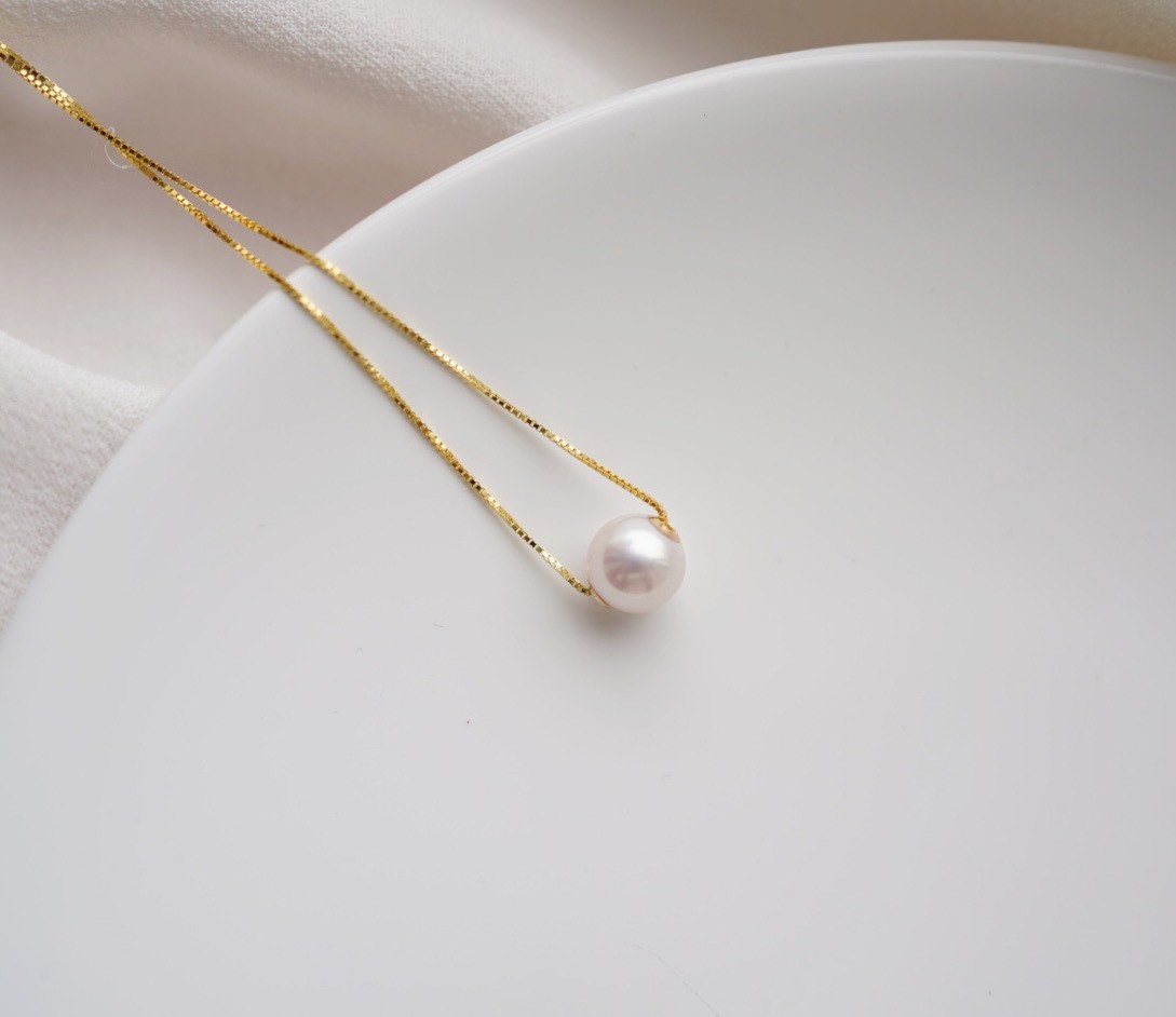 Mia Single Pearl Necklace