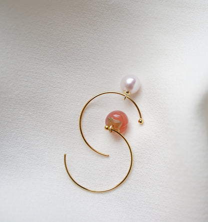 Peachy Peach Earring