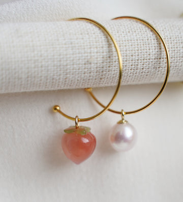 Peachy Peach Earring