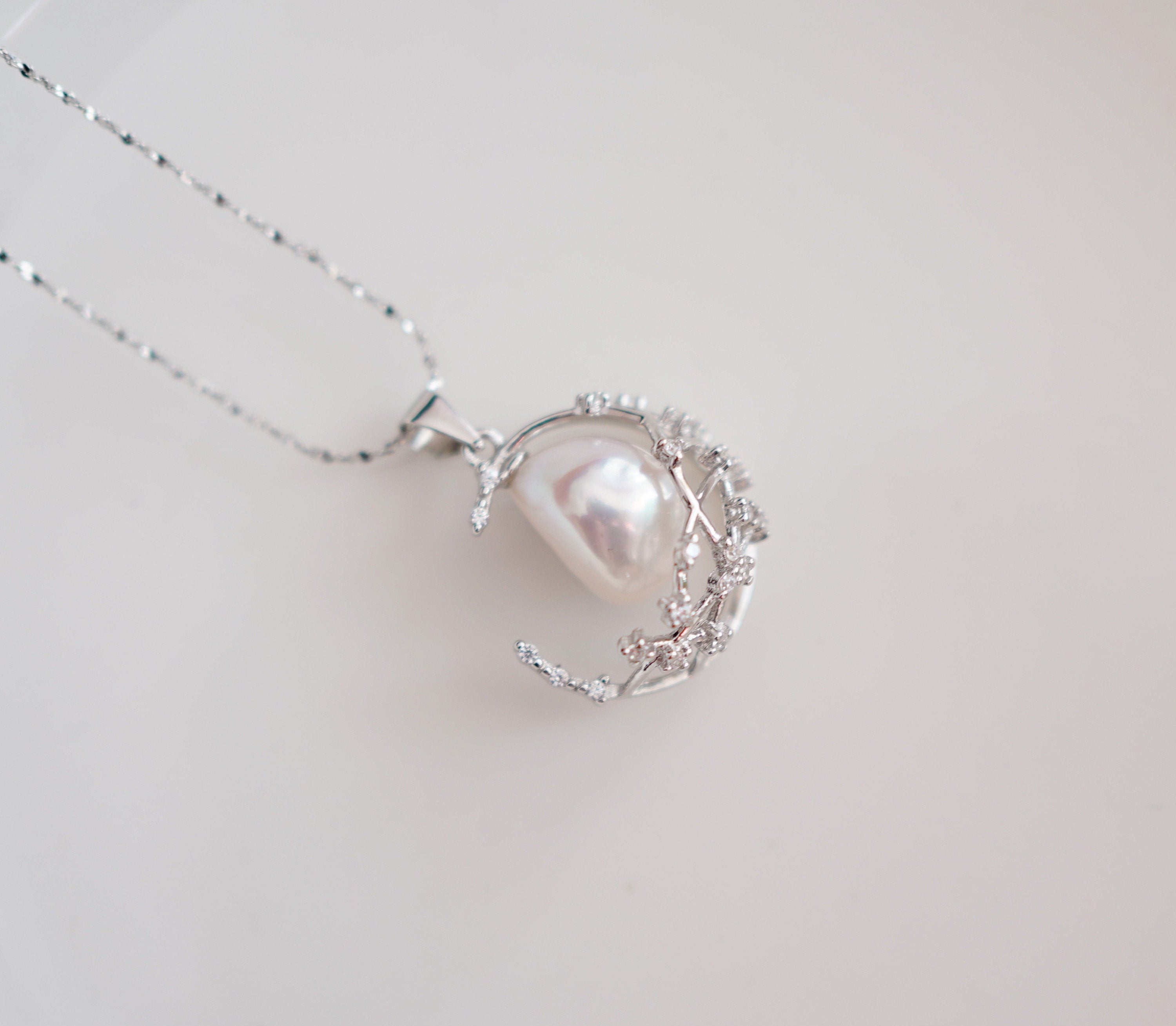 Moon and Stars Necklace